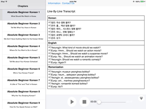 Beginner Korean for iPad screenshot 2