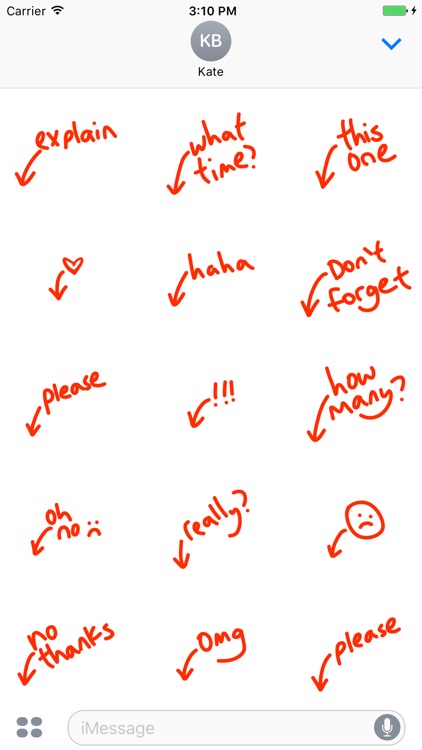 Arrow sticker - highlighter stickers for iMessage