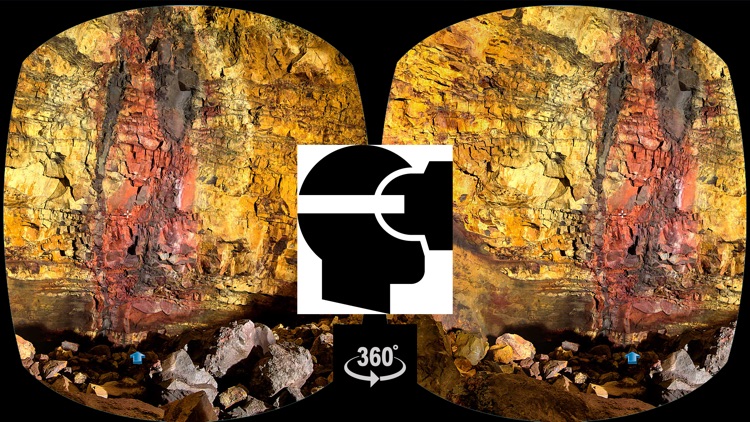 VR Inside a Volcano Island Virtual Reality 360