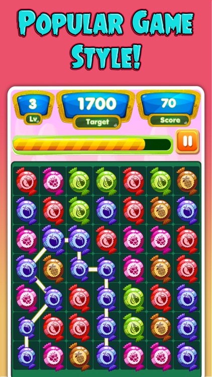 Candy Fruits Garden Mania - Connect & Splash