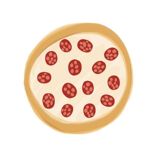 Pizza Foods sticker, cute food stickers for photos icon
