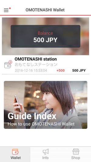 OMOTENASHI Wallet