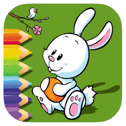 Coloring Book Bunny Explorer Game Version iOS App