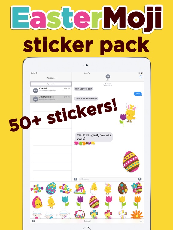 Easter Emoji iMessage Sticker Appのおすすめ画像1