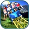 Hill Mountain Roller Coaster - Experience the real life sensation and excitement of riding in this simulator game