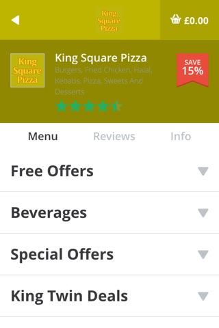 Kings Square Pizza screenshot 3