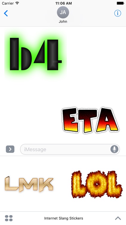 Internet Slang Stickers For iMessage