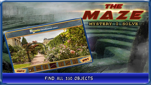 Hidden Objects Game Maze