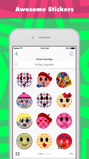 Smiley Upgrade stickers by Alade Express