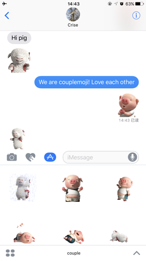 Couplemoji: Pig & Sheep(圖1)-速報App