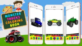 Game screenshot Coloring page- monster truck for kids mod apk