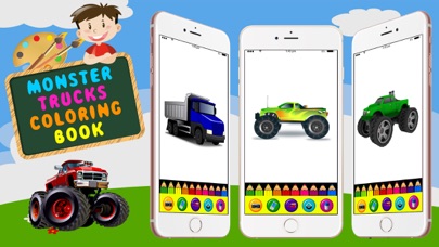 How to cancel & delete Coloring page- monster truck for kids from iphone & ipad 1
