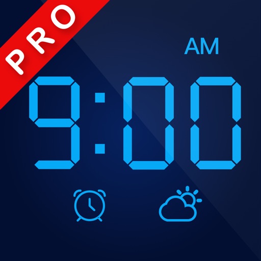 LED clock Pro - voice alarm clock with the weather icon