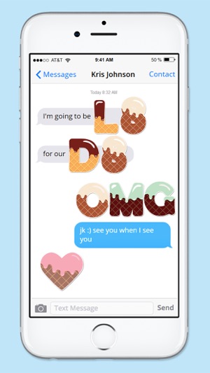 Ice Cream Letters and Numbers Sticker Pack(圖2)-速報App