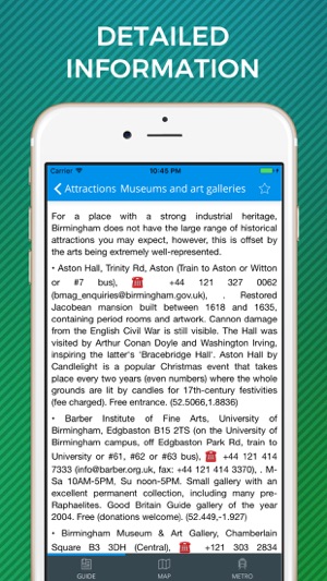 Birmingham Travel Guide with Offline Street Map(圖4)-速報App