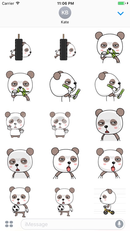 Taboo The Funny Panda Animated Sticker