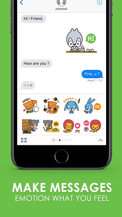 ANIMASCOT Stickers Emoji Keyboard By ChatStick