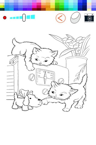 Cat - Dog Animals coloring book for kids screenshot 2
