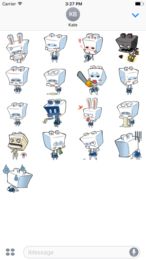 Square Head Rabbit  - Animated Stickers(圖1)-速報App