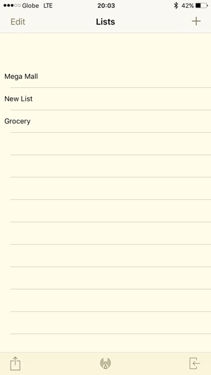 Tiny Shopping List