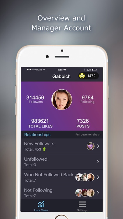 Likes & Followers Tracker Tool - Unfollow Cleaner