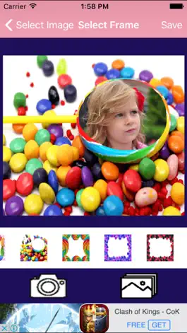 Game screenshot Sweet Candy Photo Frame For Baby apk