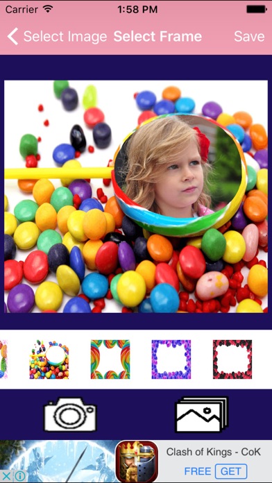 How to cancel & delete Sweet Candy Photo Frame For Baby from iphone & ipad 2