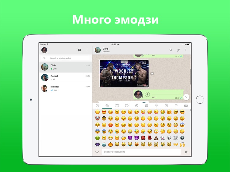 WhatsPad Messenger for WhatsApp - iPad version