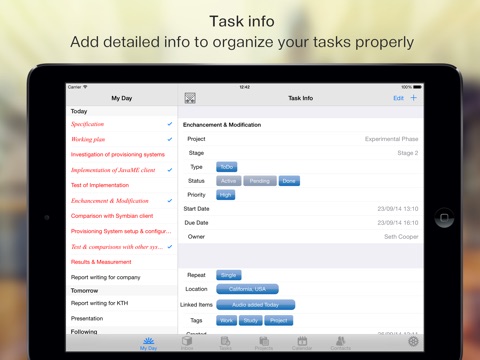 Task Focus - Organizer screenshot 3