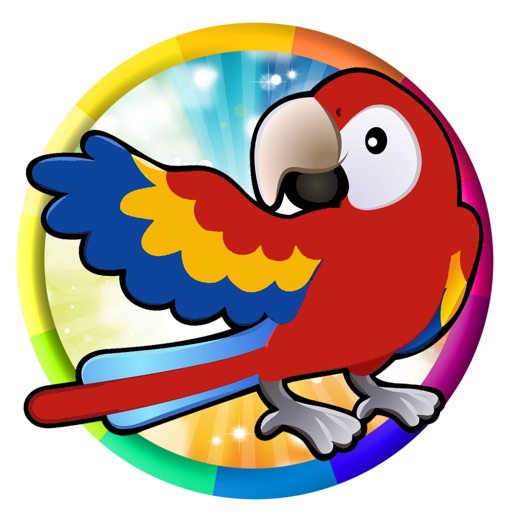 Parrot Beautiful Coloring Page Game To Play