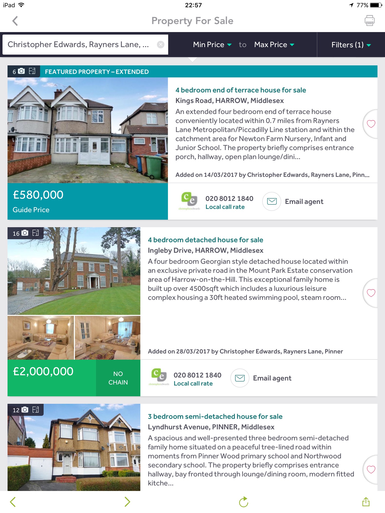 Christopher Edwards Estate Agents screenshot 3