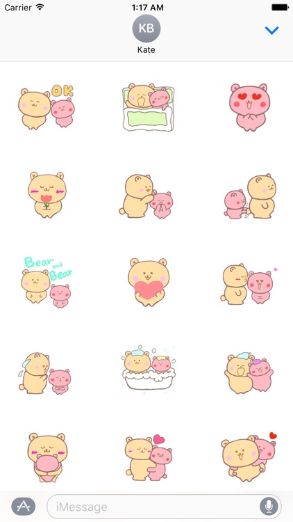 Couple Bear Stickers Pack