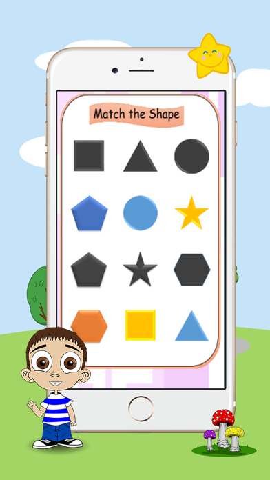 How to cancel & delete Geometric shapes matching game preschoolers math from iphone & ipad 2