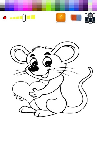 Mouse and Tom Coloring Book Game for Kids screenshot 2
