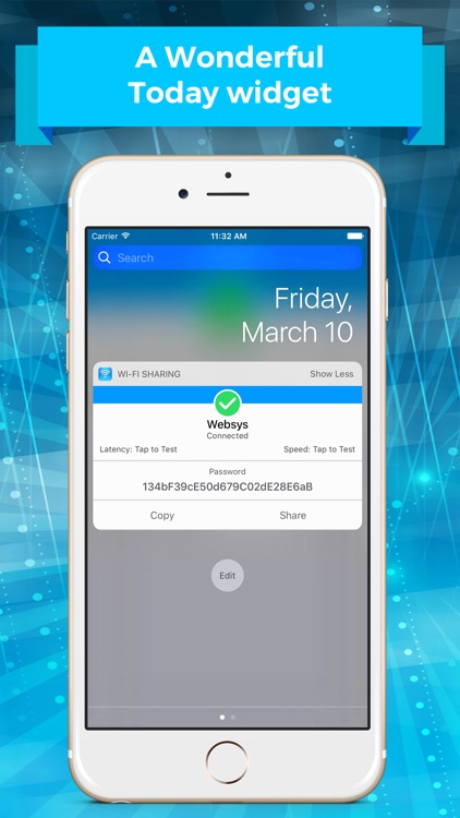 Wi-Fi Password Sharing Widget