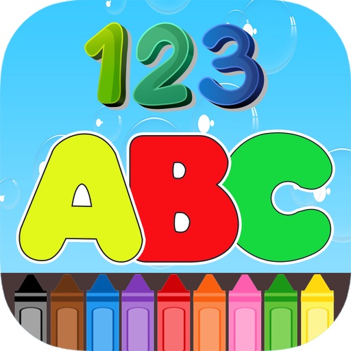 ABC 123 Coloring Book