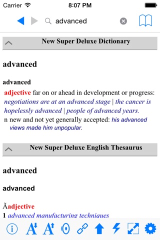 Super Deluxe Advanced Dictionaries screenshot 3