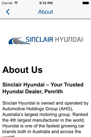 Sinclair Hyundai screenshot 3