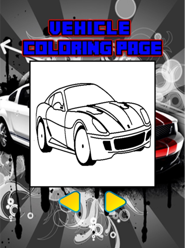 vehicles  car coloring book for kids and toddlers on the