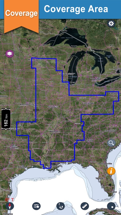 US Rivers GPS offline nautical chart for boaters