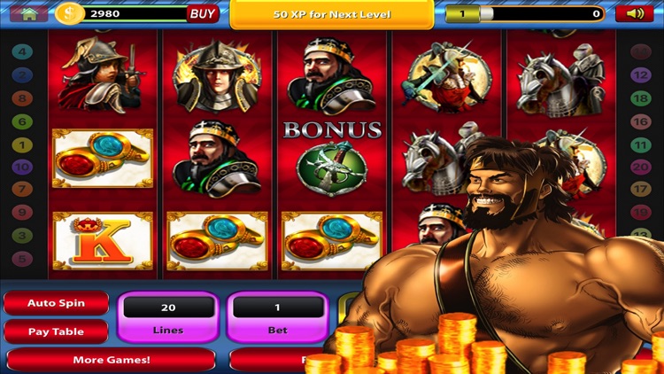 Hercules Casino Vegas Slot Machine Reward Games screenshot-3