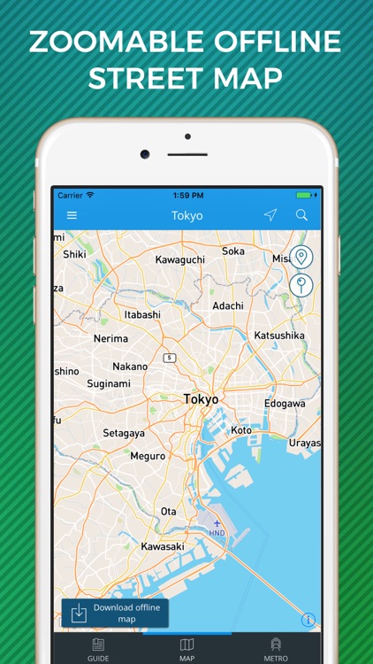 Tokyo Travel Guide with Offline Street Map