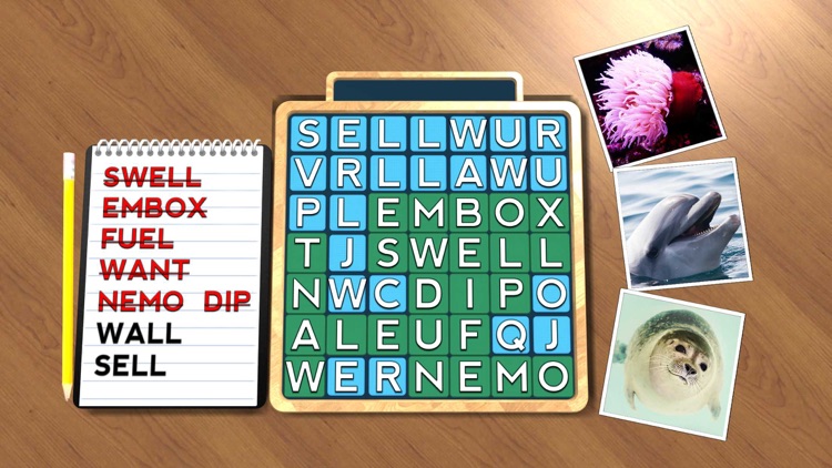 Wordsearch Revealer Sea Life