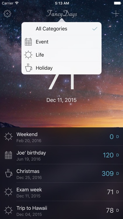 FancyDays: Light Pro - Event Countdown