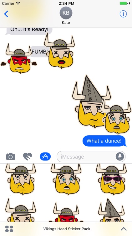 Vikings Head Sticker Pack screenshot-3
