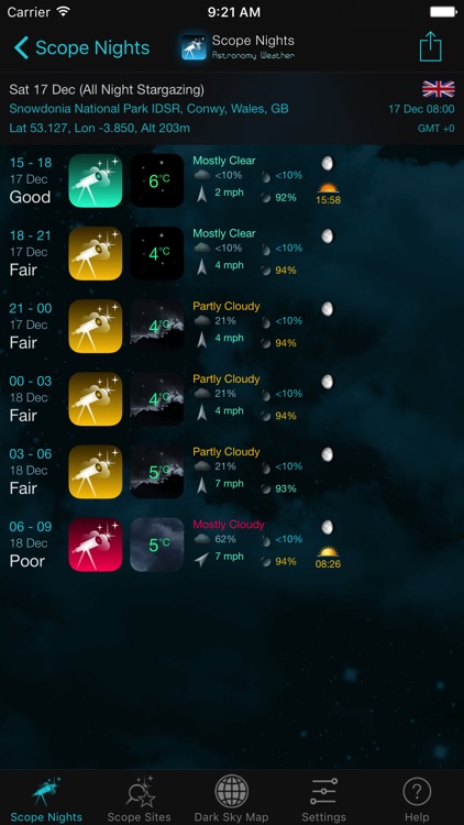 Scope Nights: Astronomy Weather & Dark Sky Map screenshot-3