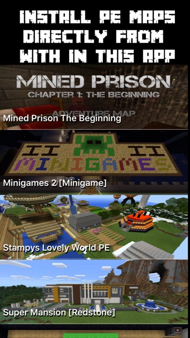 MinePE Download Maps for Minecraft PE Pocket Edition MCPE with Maps, Seeds & Mods Screenshot 1