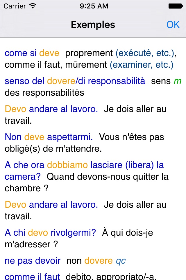 Lingea Italian-French Advanced Dictionary screenshot 3