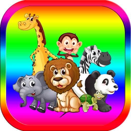 Animals Vocabulary puzzles learning game for kids icon