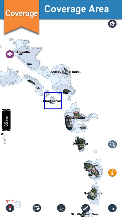 Montserrat nautical sailing gps charts for boating